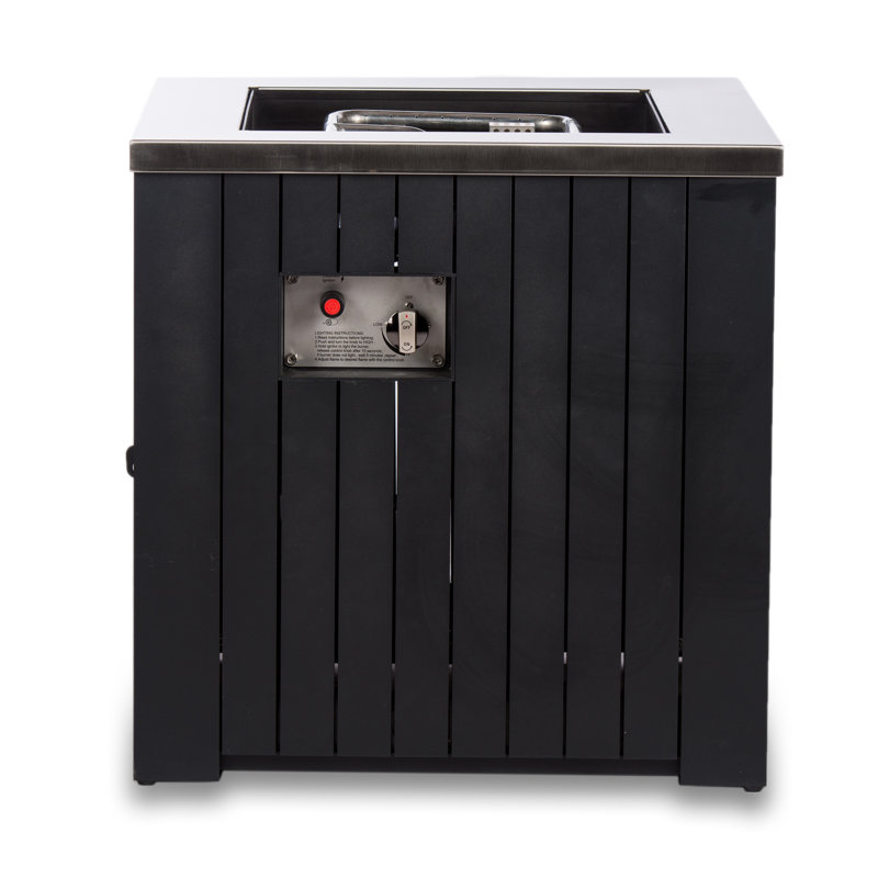 Brayden Studio® Belia 24" H x 24" W Aluminum Propane Outdoor Fire Pit